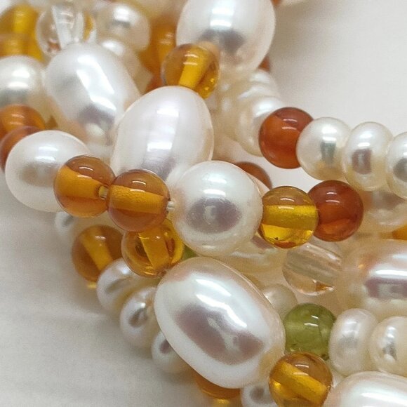 Jewelry Necklace Pearl Silver Multi Color 4482401 - Picture 6 of 9